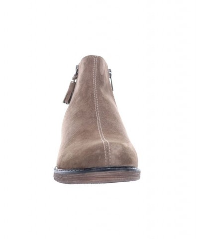 Women's Rebel Ankle Boots Brown $50.58 Shoes