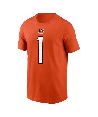 Men's Ja'Marr Chase Orange Cincinnati Bengals Player Name Number T-shirt $23.99 T-Shirts