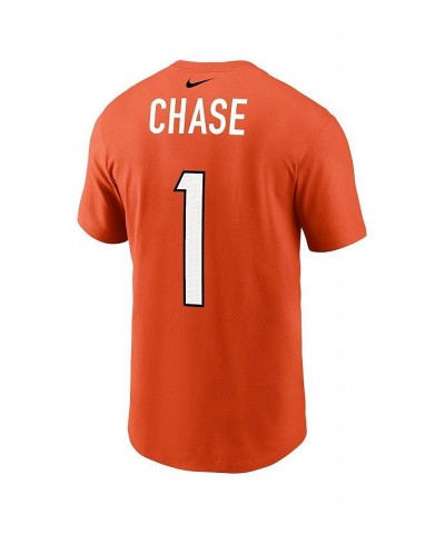 Men's Ja'Marr Chase Orange Cincinnati Bengals Player Name Number T-shirt $23.99 T-Shirts