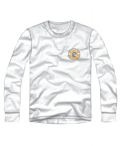 Men's Moon Groove Crewneck T-shirt White $13.91 T-Shirts