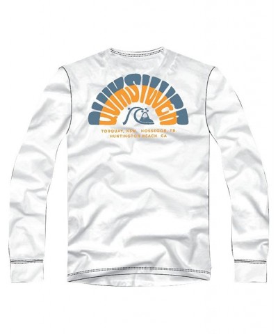 Men's Moon Groove Crewneck T-shirt White $13.91 T-Shirts