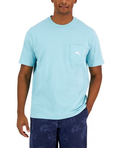 Men's Pocket Graphic T-Shirt Blue $24.03 T-Shirts