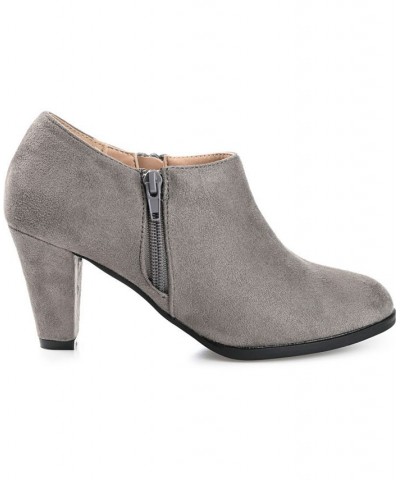 Women's Sanzi Low-Cut Booties Gray $47.00 Shoes