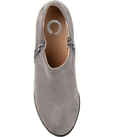 Women's Sanzi Low-Cut Booties Gray $47.00 Shoes