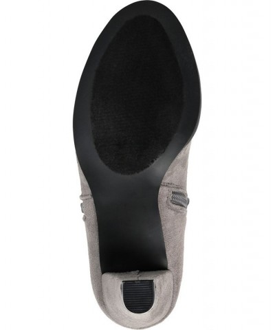 Women's Sanzi Low-Cut Booties Gray $47.00 Shoes