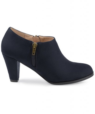 Women's Sanzi Low-Cut Booties Gray $47.00 Shoes