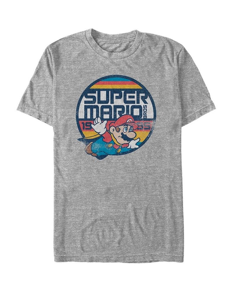 Nintendo Men's Super Mario Flying Mario Short Sleeve T-Shirt Gray $17.50 T-Shirts