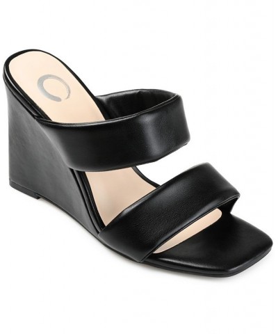 Women's Kailee Wedge Sandals Black $51.29 Shoes