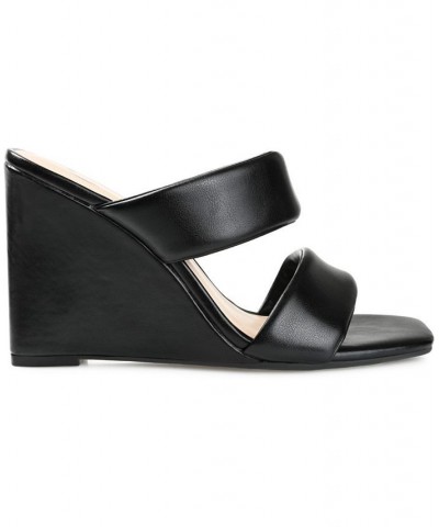 Women's Kailee Wedge Sandals Black $51.29 Shoes