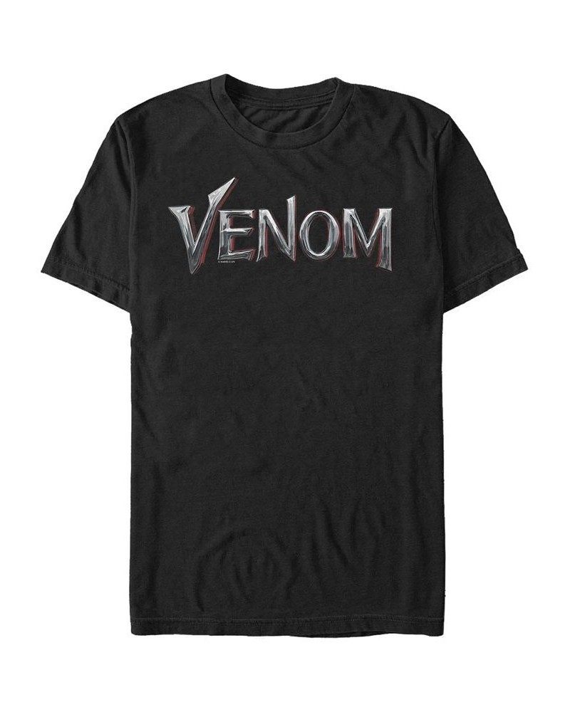 Marvel Men's Venom Chrome Venom Logo Short Sleeve T-Shirt Black $20.64 T-Shirts