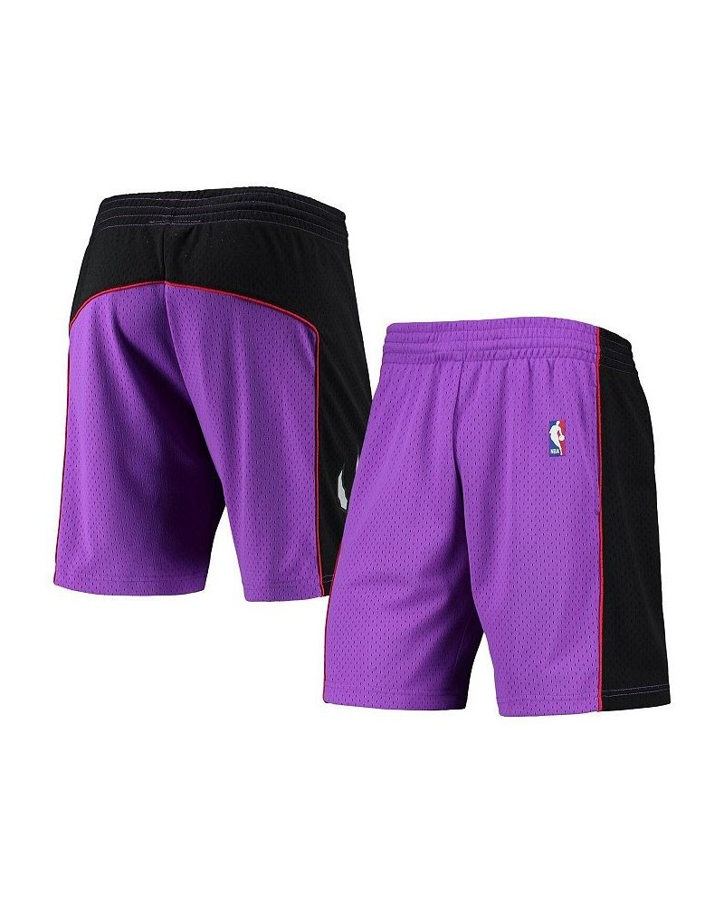 Men's Purple Toronto Raptors Hardwood Classics Primary Logo Swingman Shorts $32.90 Shorts