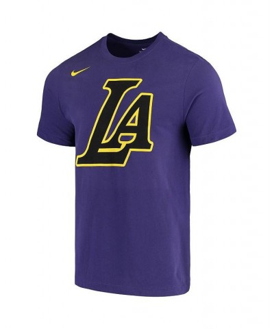 Men's Purple Los Angeles Lakers City Edition Performance T-shirt $16.92 T-Shirts