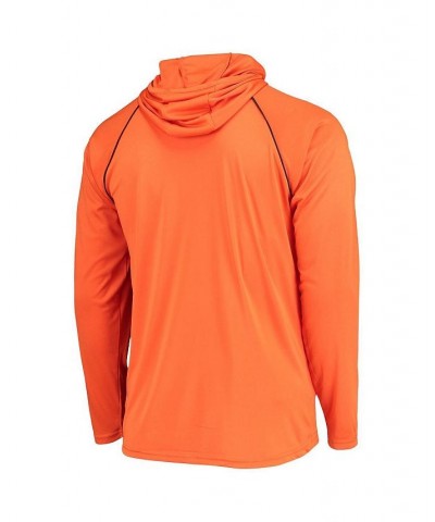 Men's Orange Denver Broncos Raglan Long Sleeve Hoodie T-shirt $28.60 T-Shirts