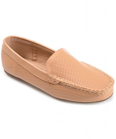 Women's Halsey Perforated Loafers Cognac $42.39 Shoes