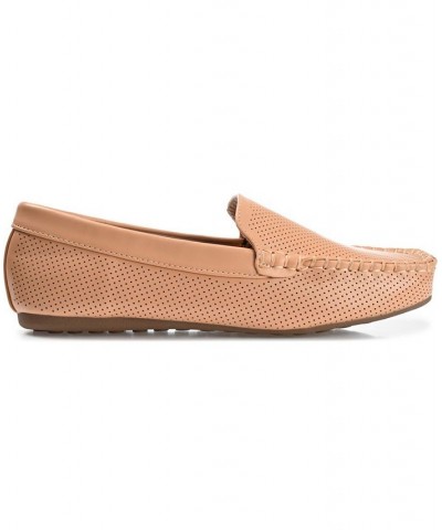 Women's Halsey Perforated Loafers Cognac $42.39 Shoes