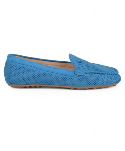 Women's Halsey Perforated Loafers Cognac $42.39 Shoes