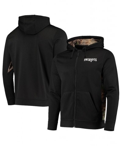 Men's Black, Realtree Camo New England Patriots Decoy Tech Fleece Full-Zip Hoodie $36.55 Sweatshirt