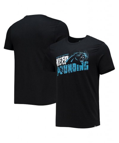 Men's '47 Black Carolina Panthers Keep Pounding Performance T-shirt $20.71 T-Shirts