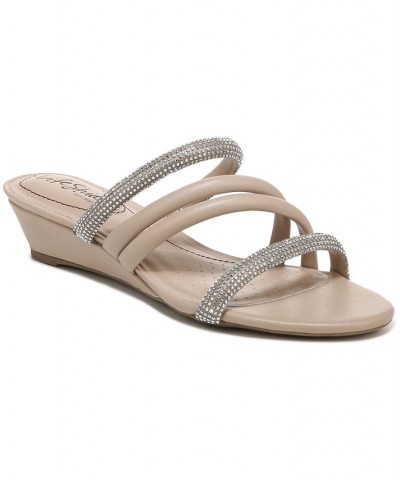 Yours Truly-2 Strappy Sandals Tan/Beige $32.80 Shoes