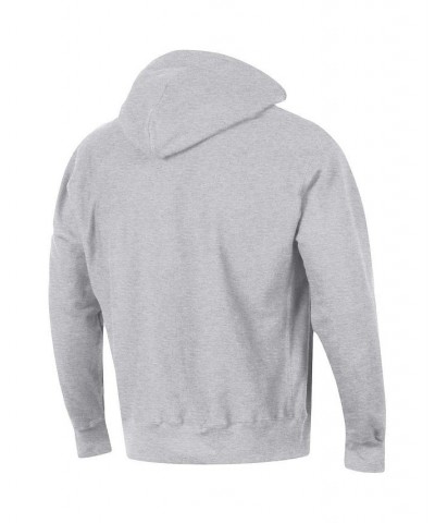 Men's Heathered Gray Iowa State Cyclones Team Arch Reverse Weave Pullover Hoodie $44.65 Sweatshirt