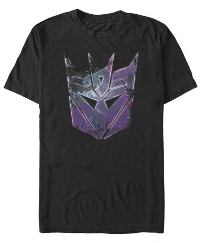 Men's Decepticon Badge Short Sleeve Crew T-shirt Black $20.64 T-Shirts