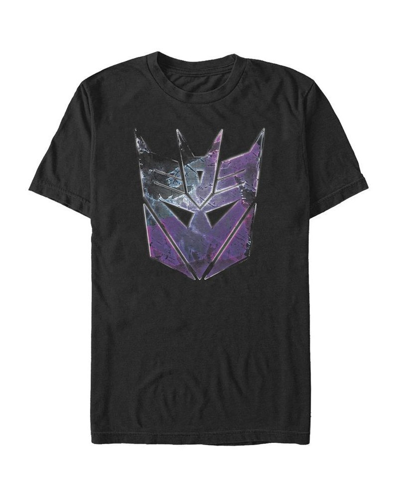 Men's Decepticon Badge Short Sleeve Crew T-shirt Black $20.64 T-Shirts