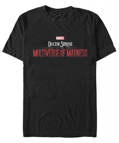 Men's Marvel Doctor Strange Multiverse of Madness Short Sleeve T-shirt Black $17.15 T-Shirts