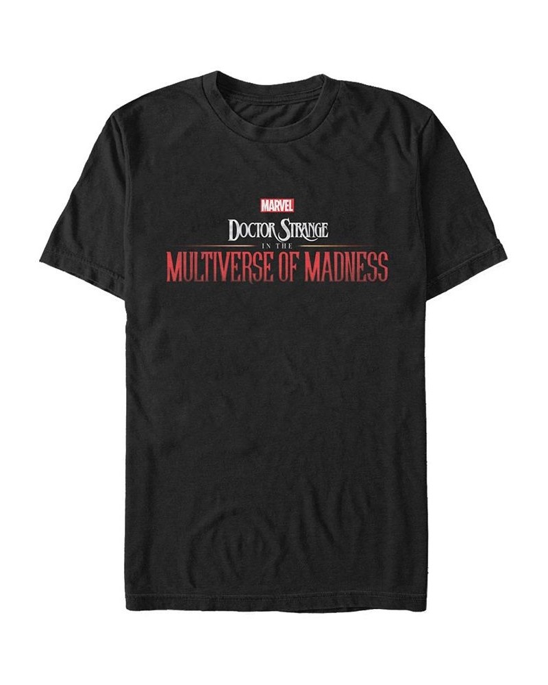 Men's Marvel Doctor Strange Multiverse of Madness Short Sleeve T-shirt Black $17.15 T-Shirts