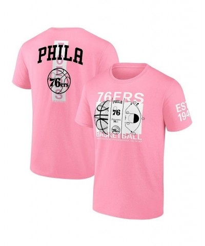 Men's Branded Candy Pink Philadelphia 76ers Street Collective T-shirt $19.78 T-Shirts