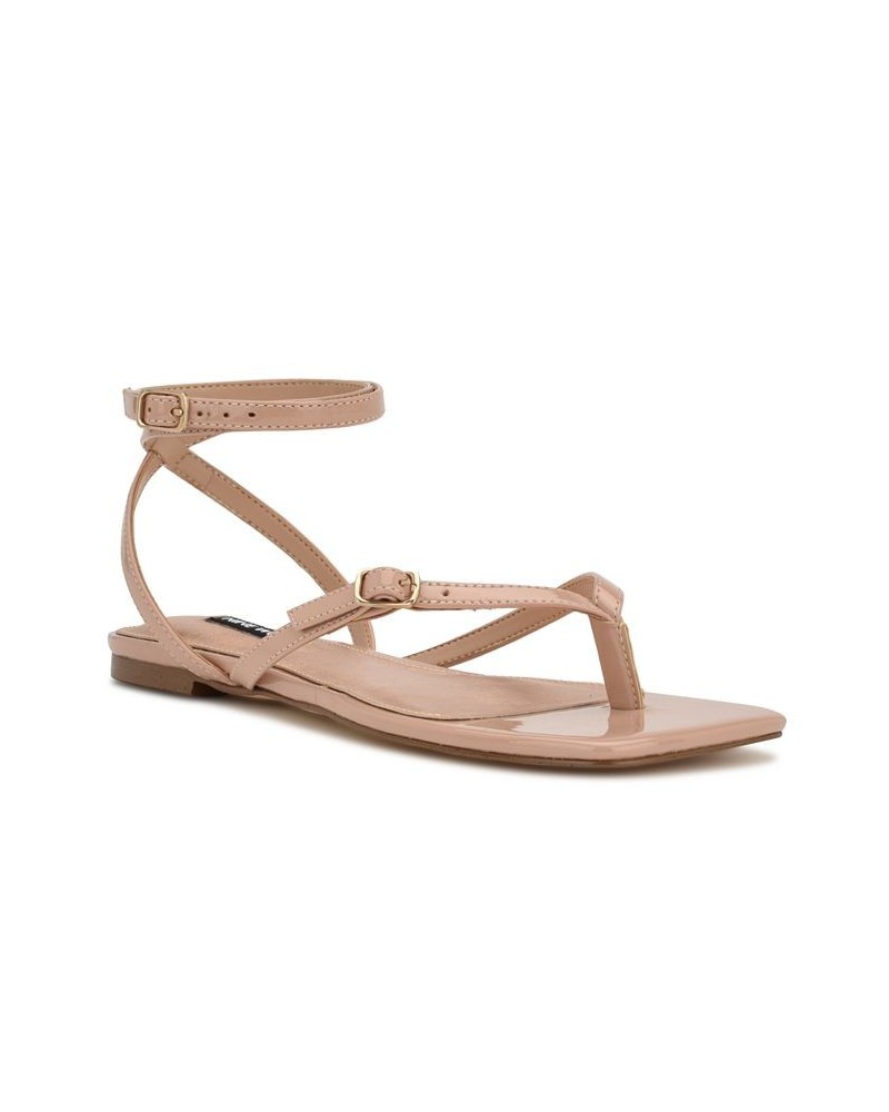 Women's Nelson Casual Ankle Wrap Flat Sandals PD02 $35.88 Shoes