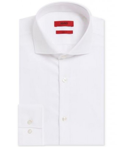 by Hugo Boss Men's Slim Fit Cotton Dress Shirt White $32.40 Dress Shirts