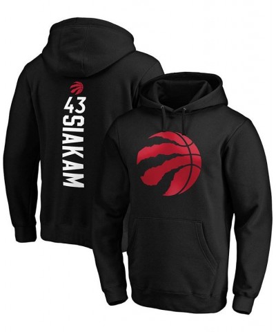 Men's Pascal Siakam Black Toronto Raptors Team Playmaker Name and Number Pullover Hoodie $26.40 Sweatshirt