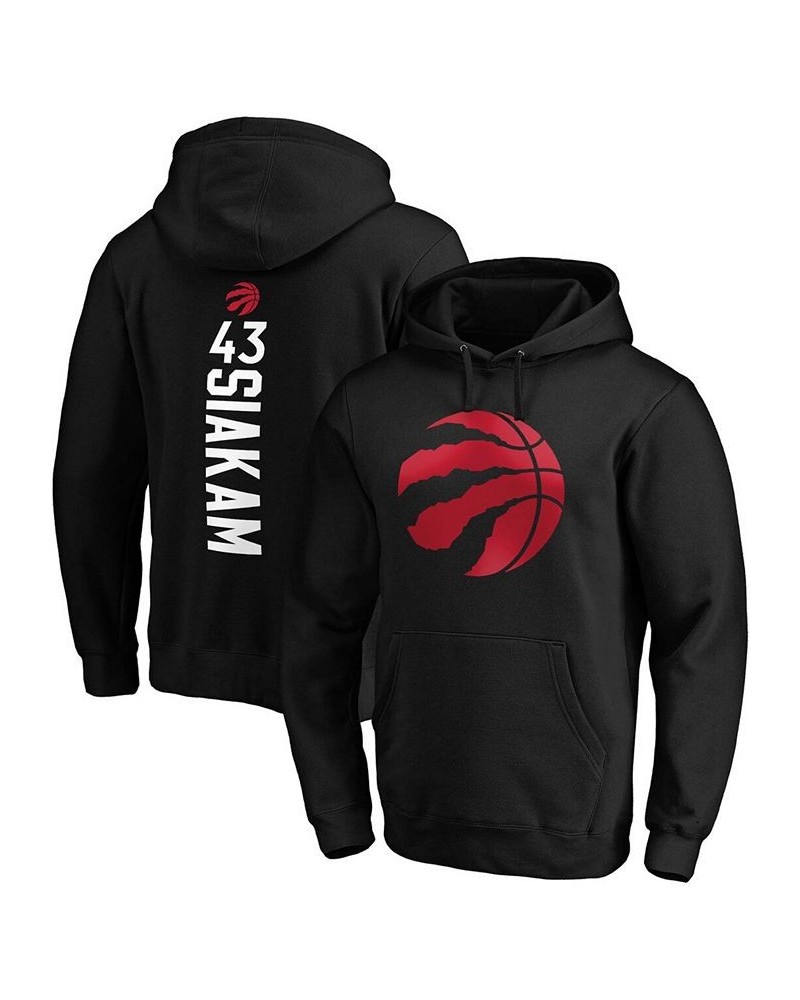 Men's Pascal Siakam Black Toronto Raptors Team Playmaker Name and Number Pullover Hoodie $26.40 Sweatshirt