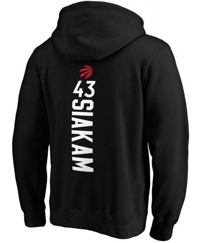 Men's Pascal Siakam Black Toronto Raptors Team Playmaker Name and Number Pullover Hoodie $26.40 Sweatshirt