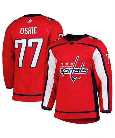 Men's TJ Oshie Red Washington Capitals Home Primegreen Authentic Pro Player Jersey $98.40 Jersey