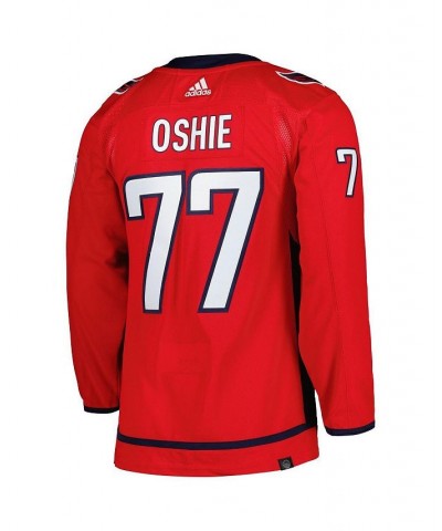 Men's TJ Oshie Red Washington Capitals Home Primegreen Authentic Pro Player Jersey $98.40 Jersey