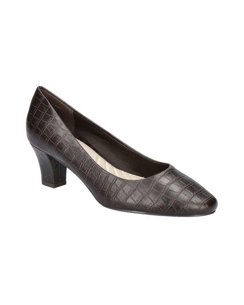 Women's Ballari Pumps Brown Croco $30.10 Shoes