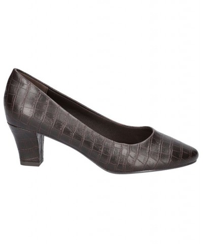 Women's Ballari Pumps Brown Croco $30.10 Shoes