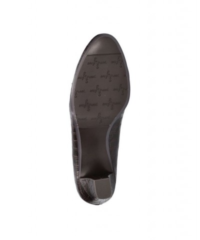 Women's Ballari Pumps Brown Croco $30.10 Shoes