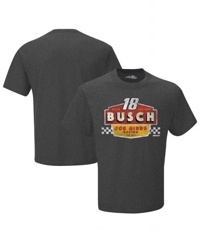 Men's Heather Charcoal Kyle Busch Vintage-Inspired Duel T-shirt $16.10 T-Shirts