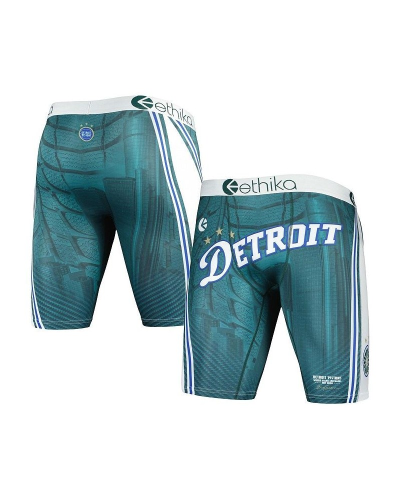 Men's Green Detroit Pistons City Edition Boxer Briefs $20.64 Underwear