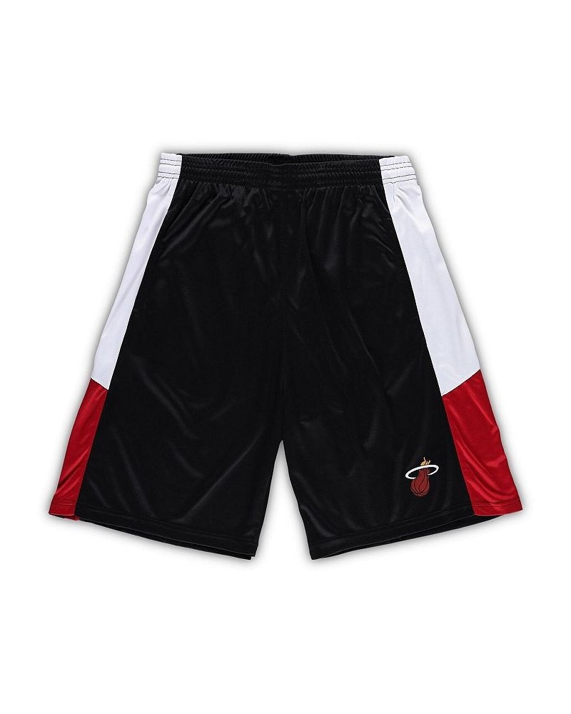 Men's Branded Black Miami Heat Big and Tall Champion Rush Practice Shorts $22.39 Shorts