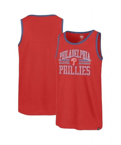 Men's Red Philadelphia Phillies Winger Franklin Tank Top $20.64 T-Shirts