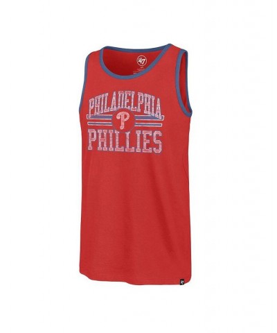 Men's Red Philadelphia Phillies Winger Franklin Tank Top $20.64 T-Shirts