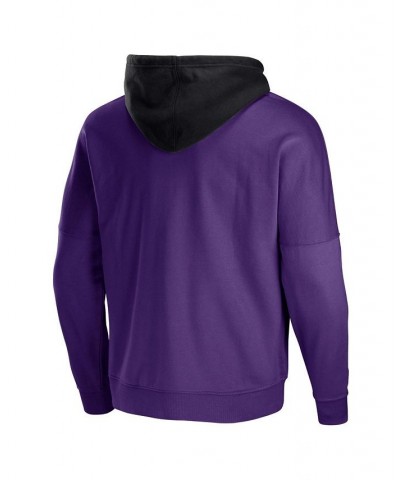 Men's NFL X Staple Purple Minnesota Vikings Oversized Gridiron Vintage-Like Wash Pullover Hoodie $39.41 Sweatshirt