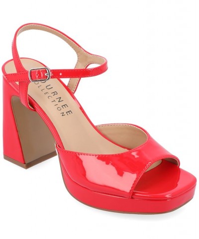 Women's Ziarre Platform Sandal Red $51.99 Shoes