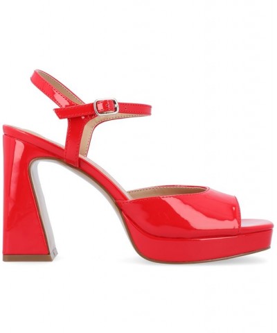 Women's Ziarre Platform Sandal Red $51.99 Shoes