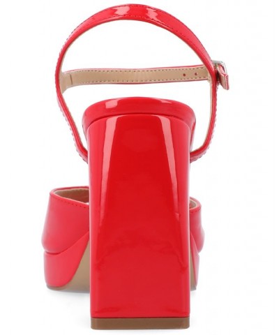 Women's Ziarre Platform Sandal Red $51.99 Shoes