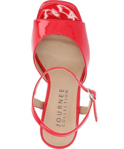 Women's Ziarre Platform Sandal Red $51.99 Shoes