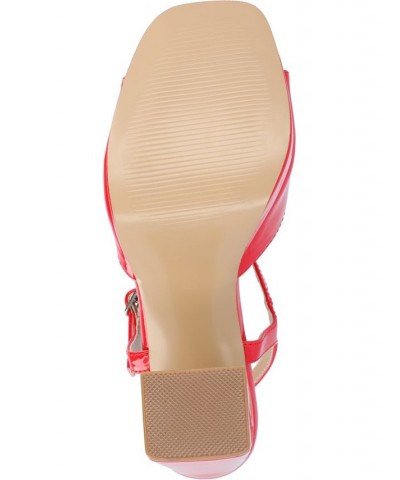 Women's Ziarre Platform Sandal Red $51.99 Shoes